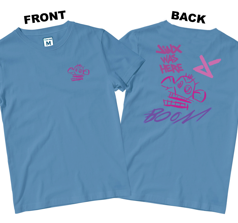 Cotton Shirt: Monkey Boom (Front and Back)