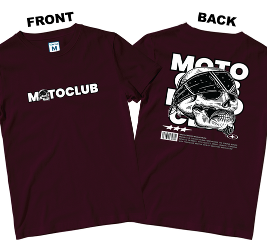 Cotton Shirt: Moto Club (Front and Back)