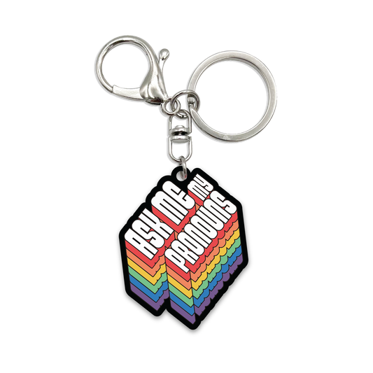 Acrylic Bag Charm: My Pronouns