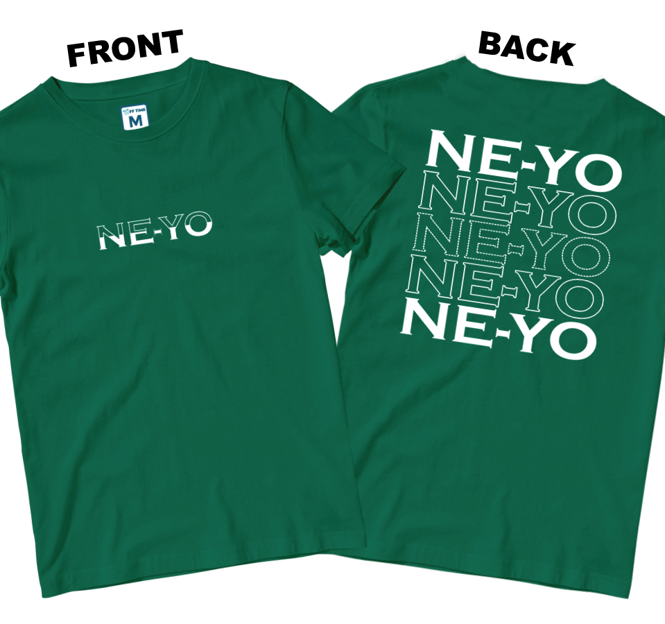 Cotton Shirt: NEYO Font (Front and Back)