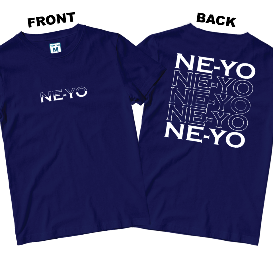 Cotton Shirt: NEYO Font (Front and Back)