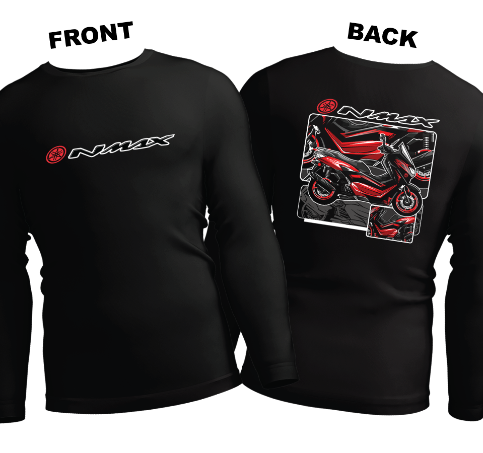 Long Sleeve Drifit Shirt: NMax (Front and Back)