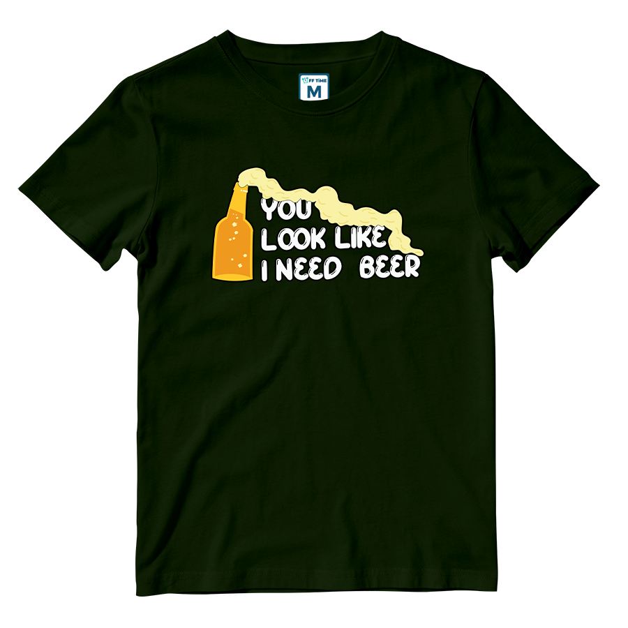 Cotton Shirt: Need Beer