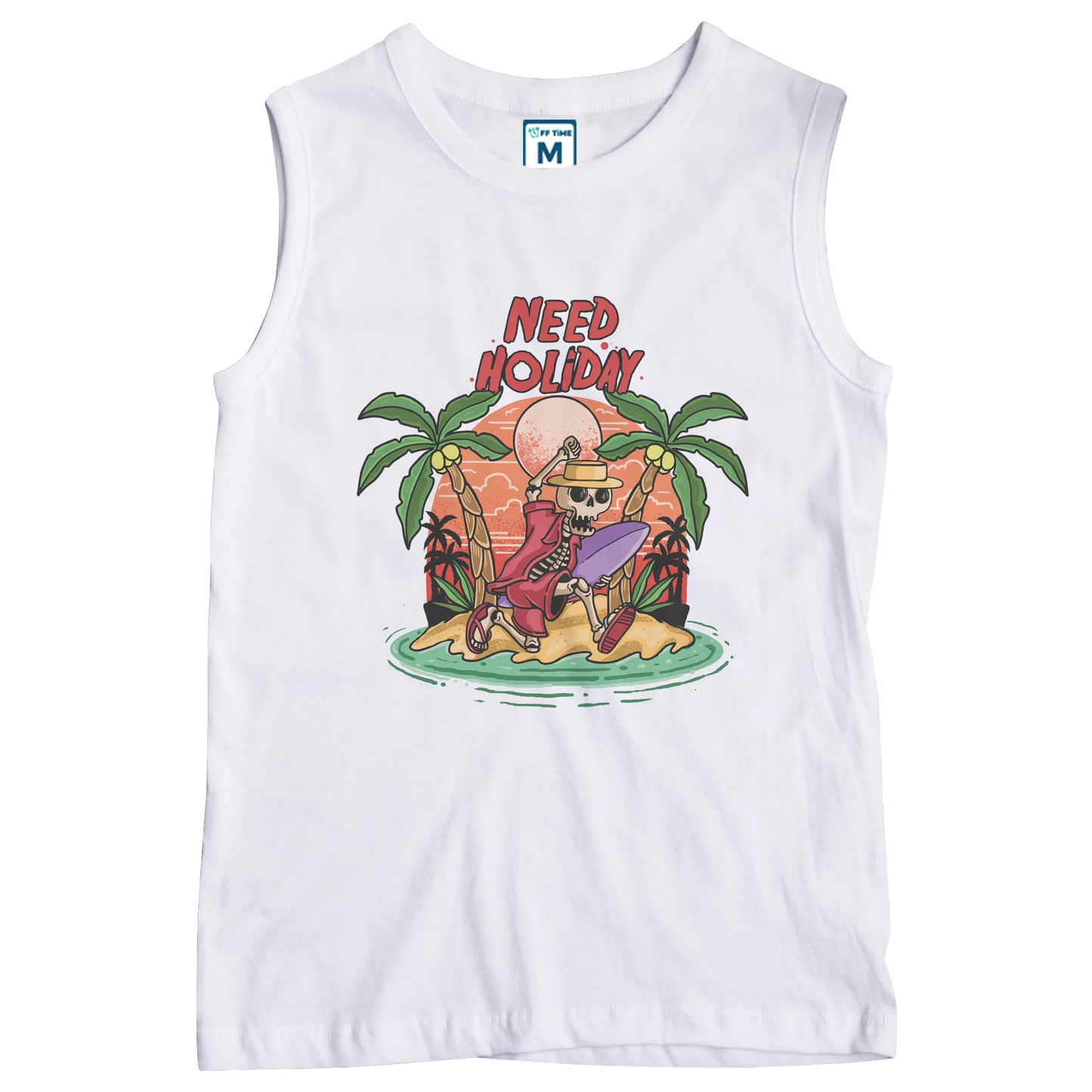 Sleeveless Drifit Shirt: Need Holiday