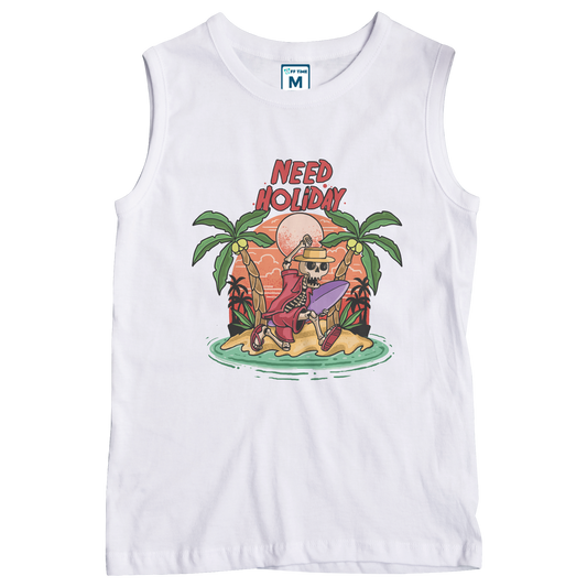 Sleeveless Drifit Shirt: Need Holiday