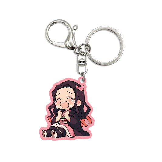 Acrylic Bag Charm: Nezuko Sad
