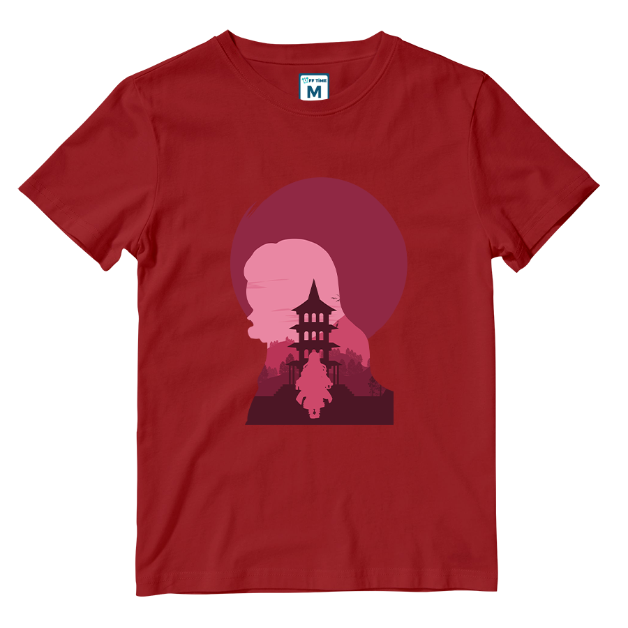Cotton Shirt: Nezuko Silhouette