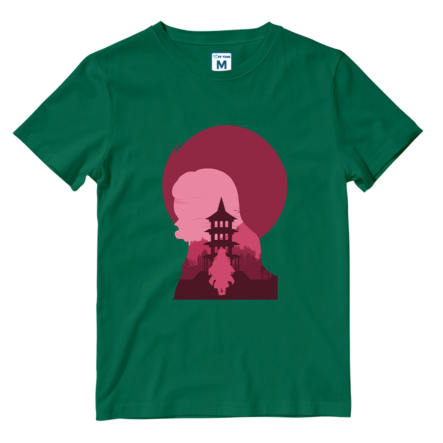 Cotton Shirt: Nezuko Silhouette