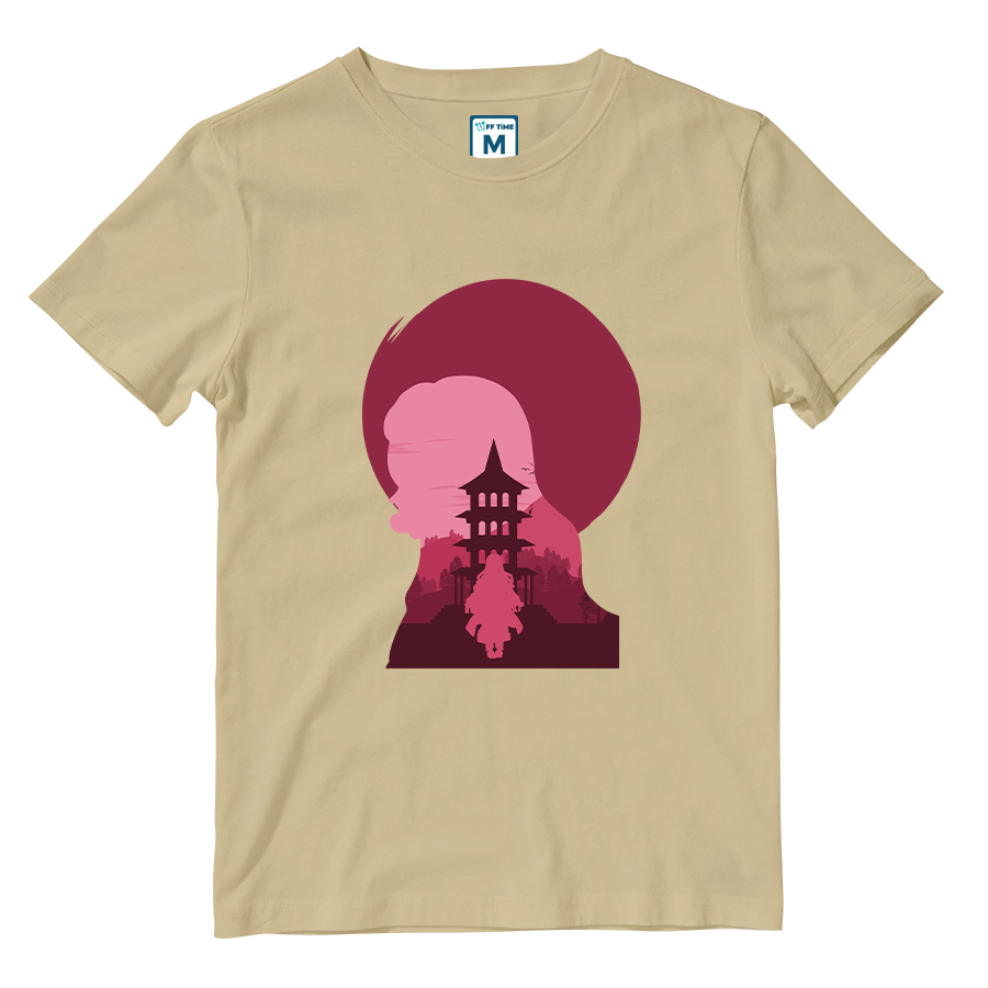 Cotton Shirt: Nezuko Silhouette