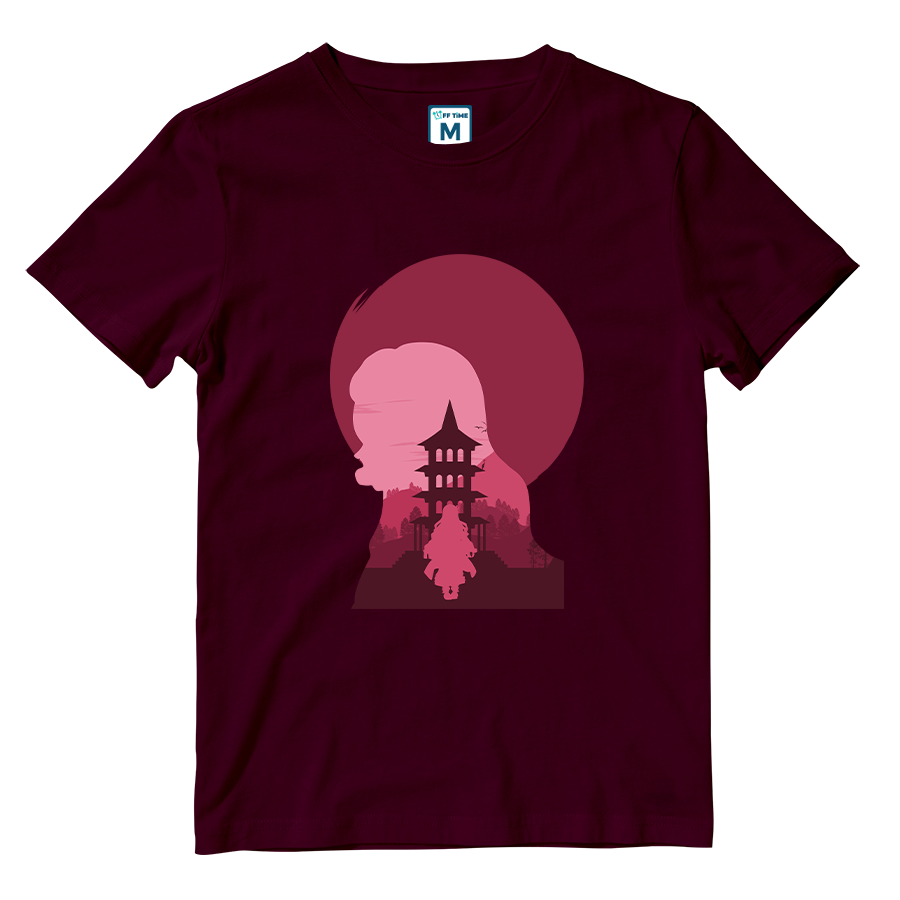Cotton Shirt: Nezuko Silhouette