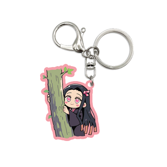 Acrylic Bag Charm: Nezuko Tree Peek