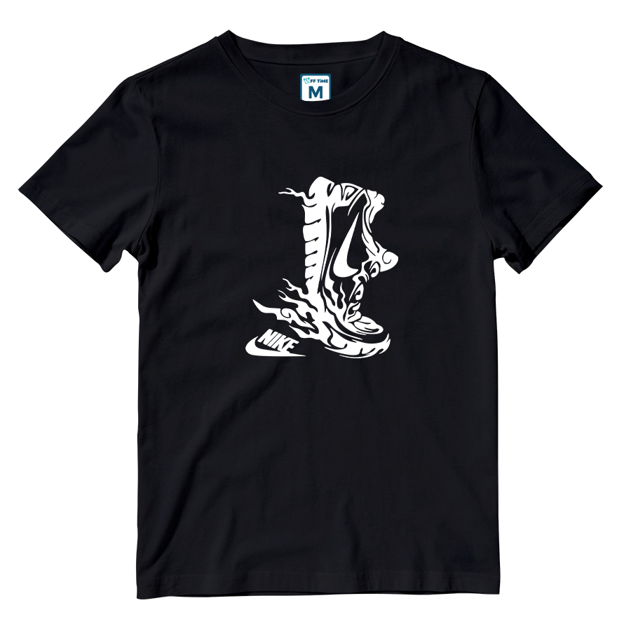 Cotton Shirt: Nike Running Shoes