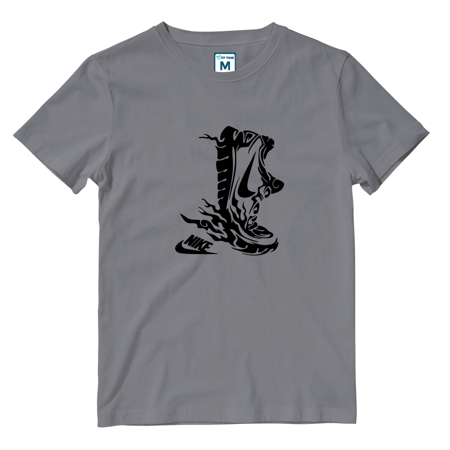 Cotton Shirt: Nike Running Shoes