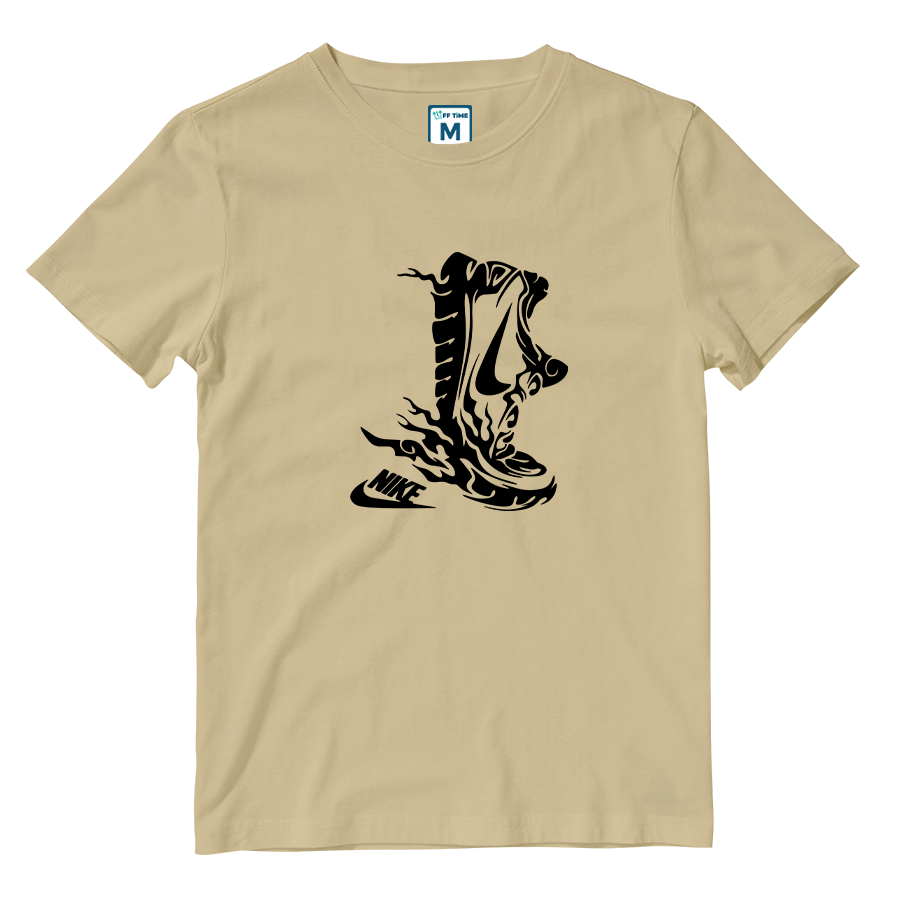 Cotton Shirt: Nike Running Shoes