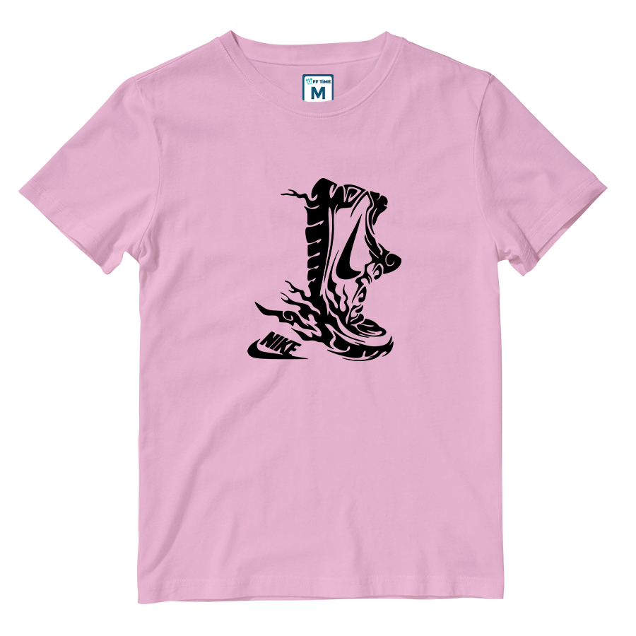 Cotton Shirt: Nike Running Shoes