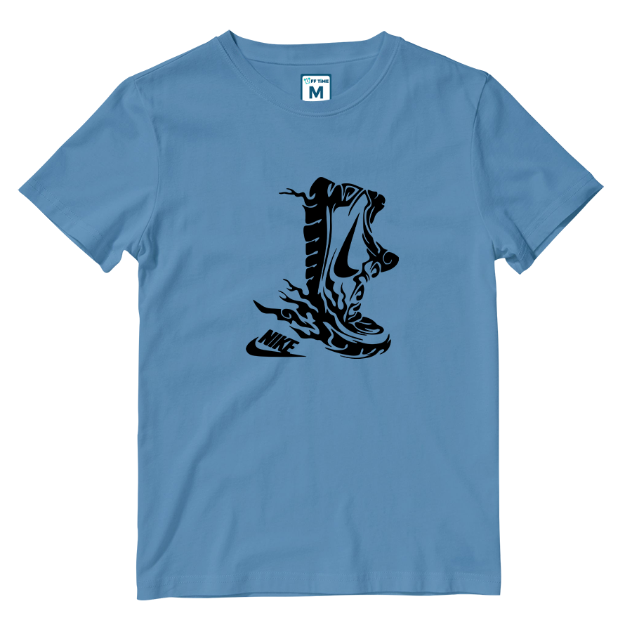 Cotton Shirt: Nike Running Shoes