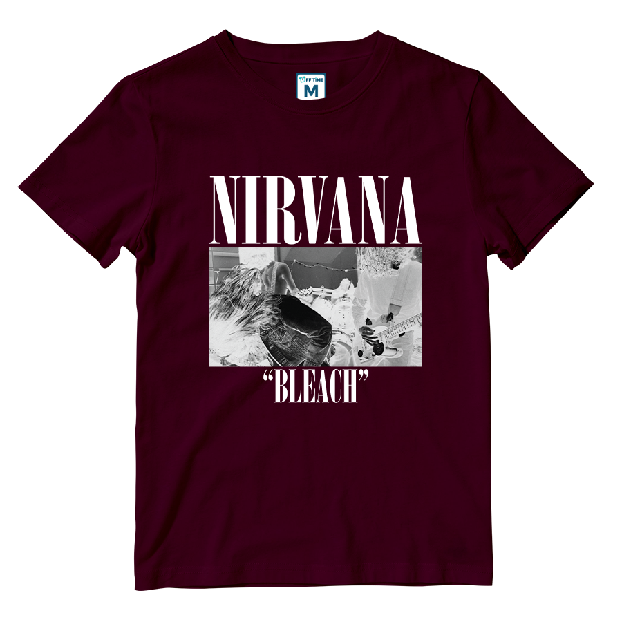 Cotton Shirt: Nirvana Bleach