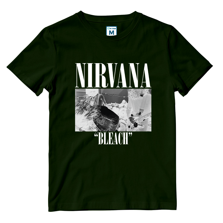 Cotton Shirt: Nirvana Bleach