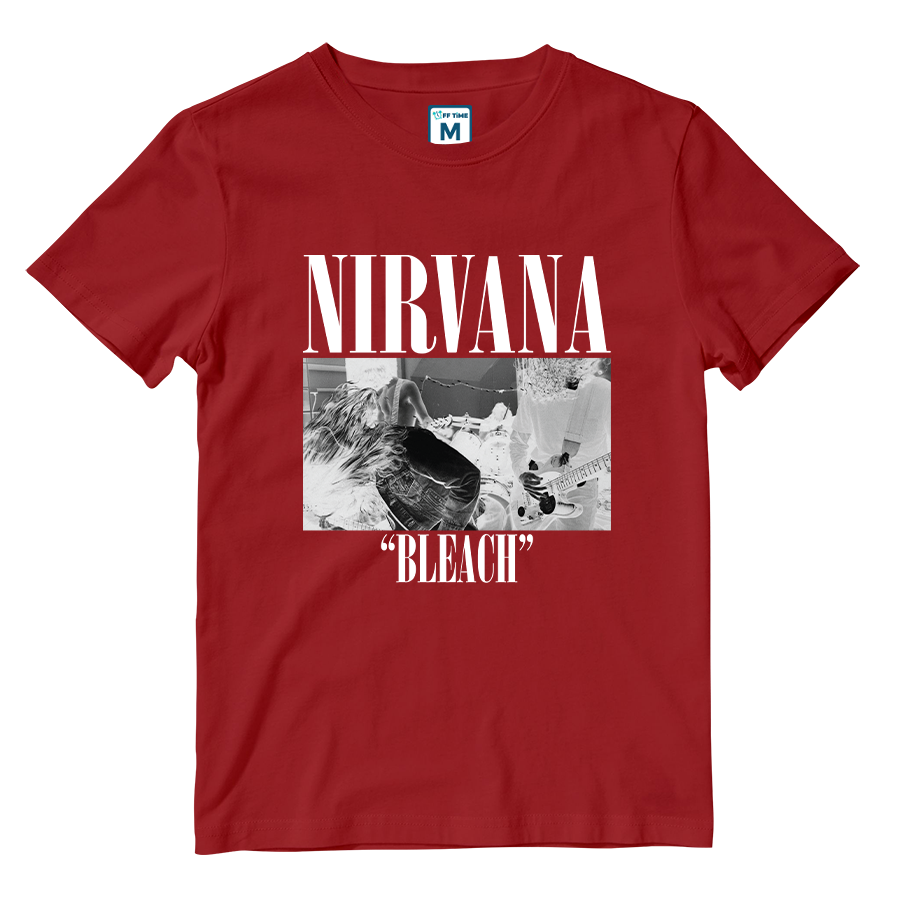 Cotton Shirt: Nirvana Bleach