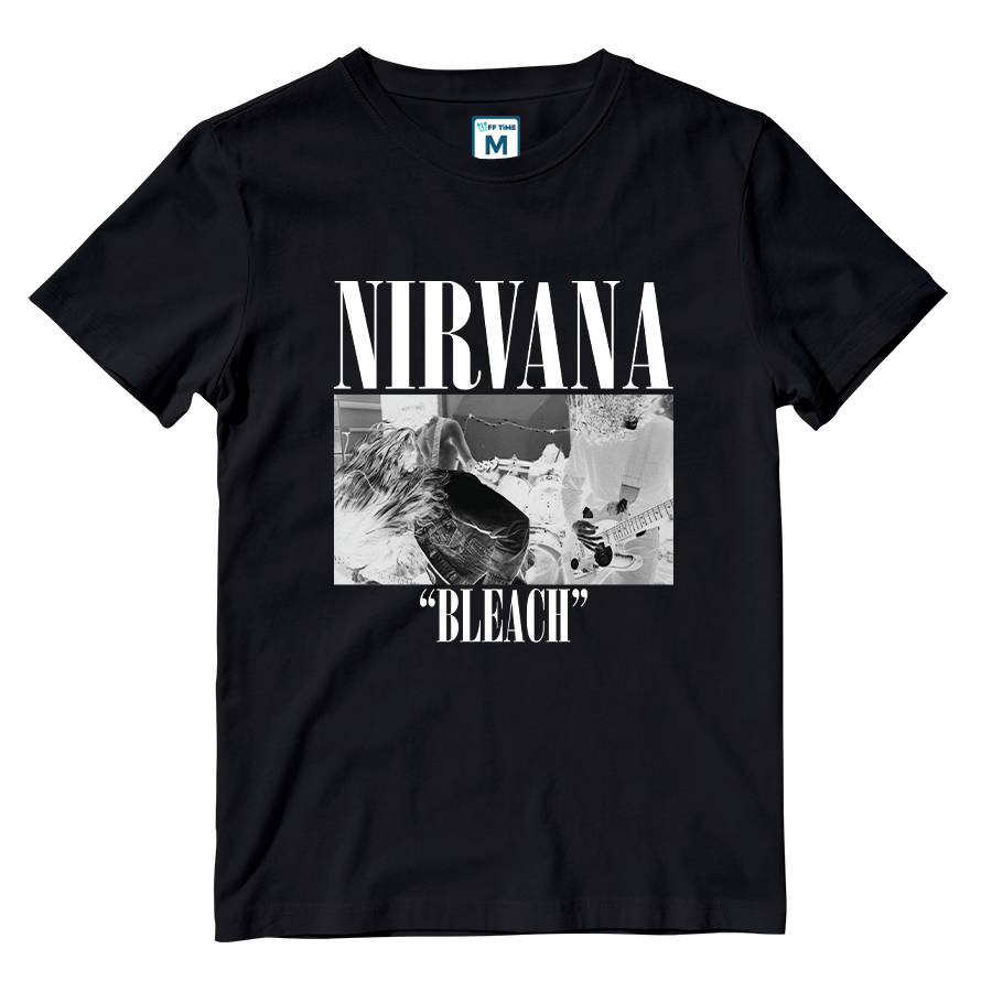 Cotton Shirt: Nirvana Bleach