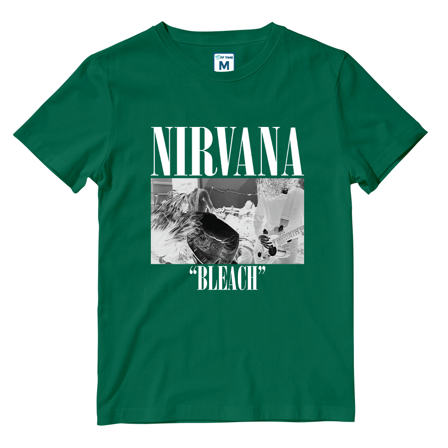 Cotton Shirt: Nirvana Bleach