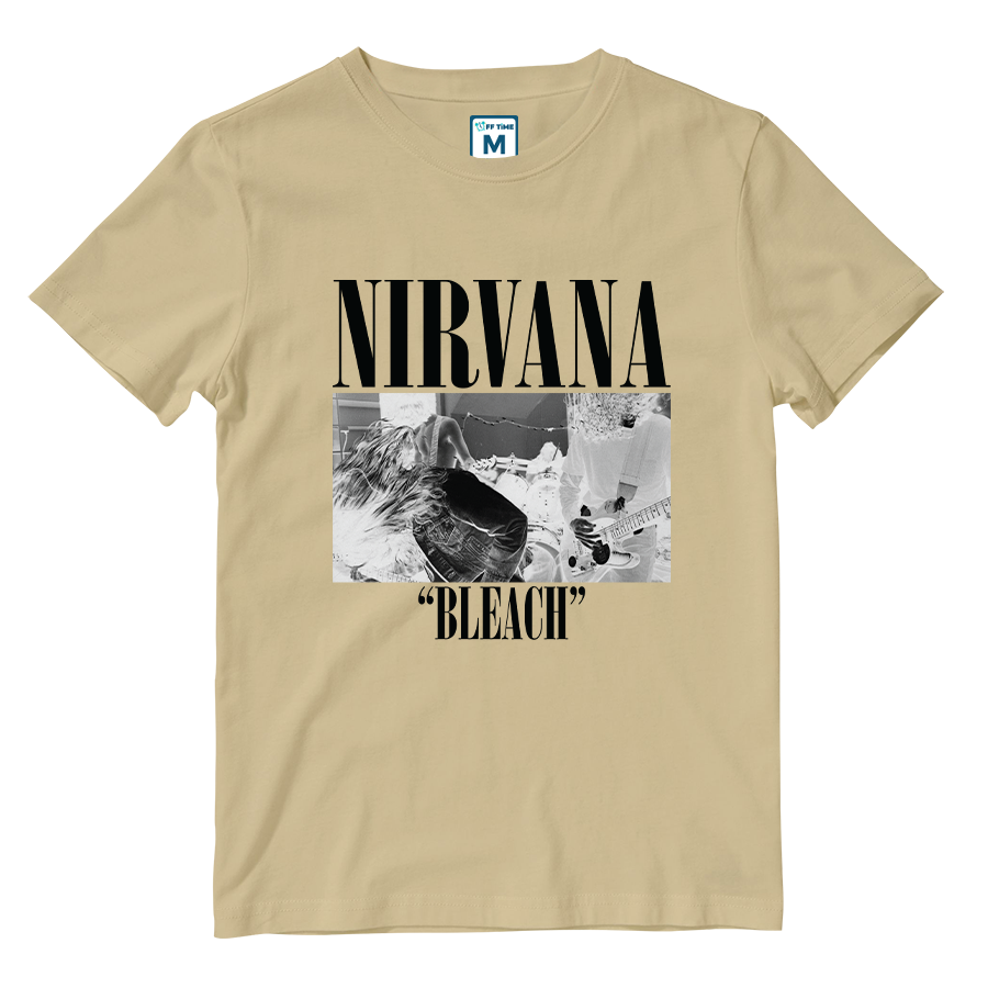 Cotton Shirt: Nirvana Bleach