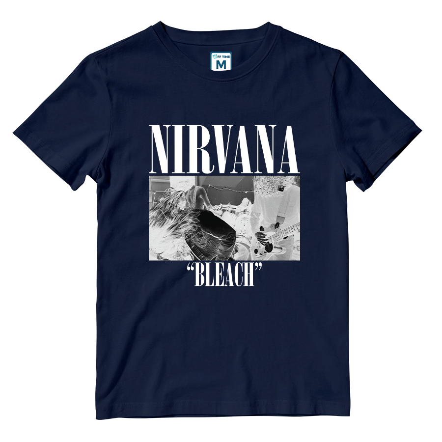 Cotton Shirt: Nirvana Bleach