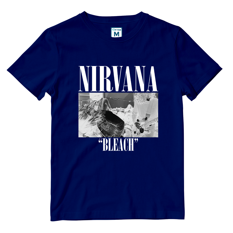 Cotton Shirt: Nirvana Bleach