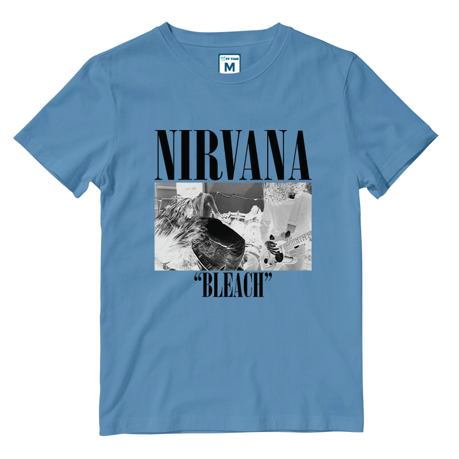 Cotton Shirt: Nirvana Bleach