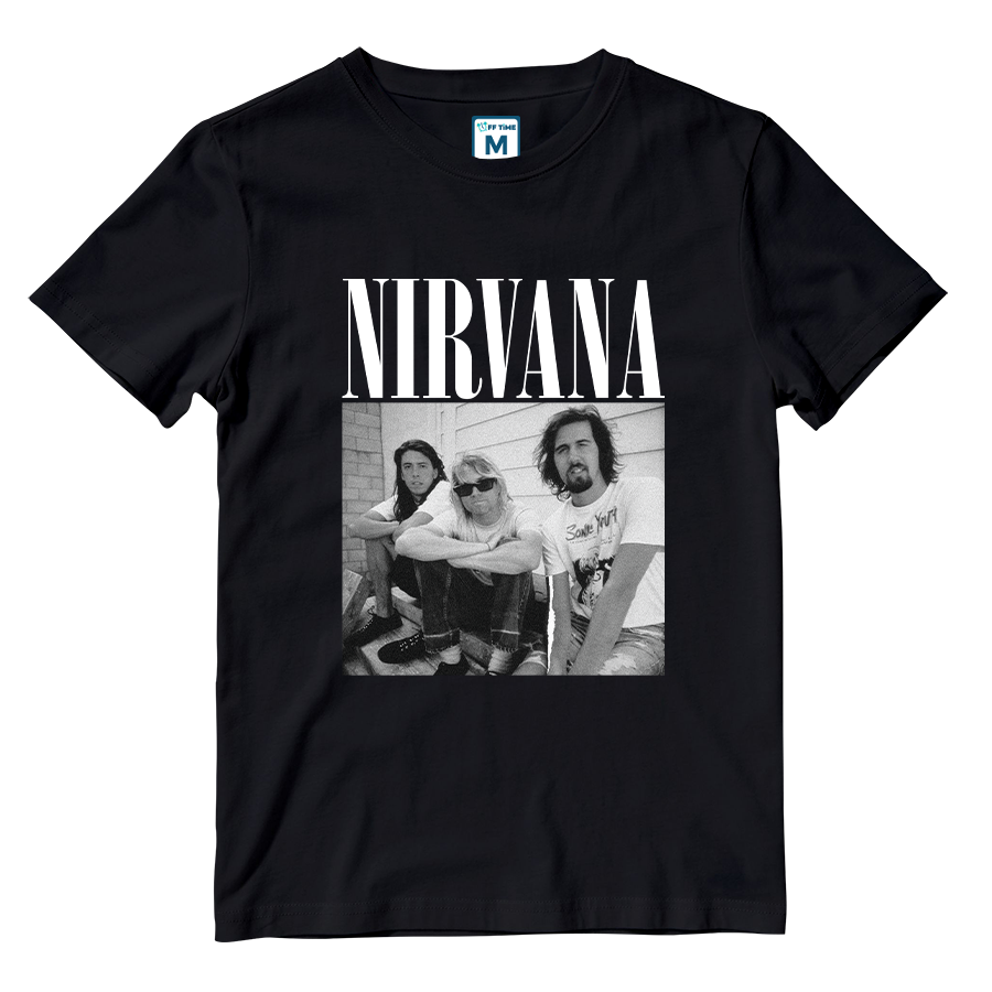 Cotton Shirt: Nirvana Monochrome