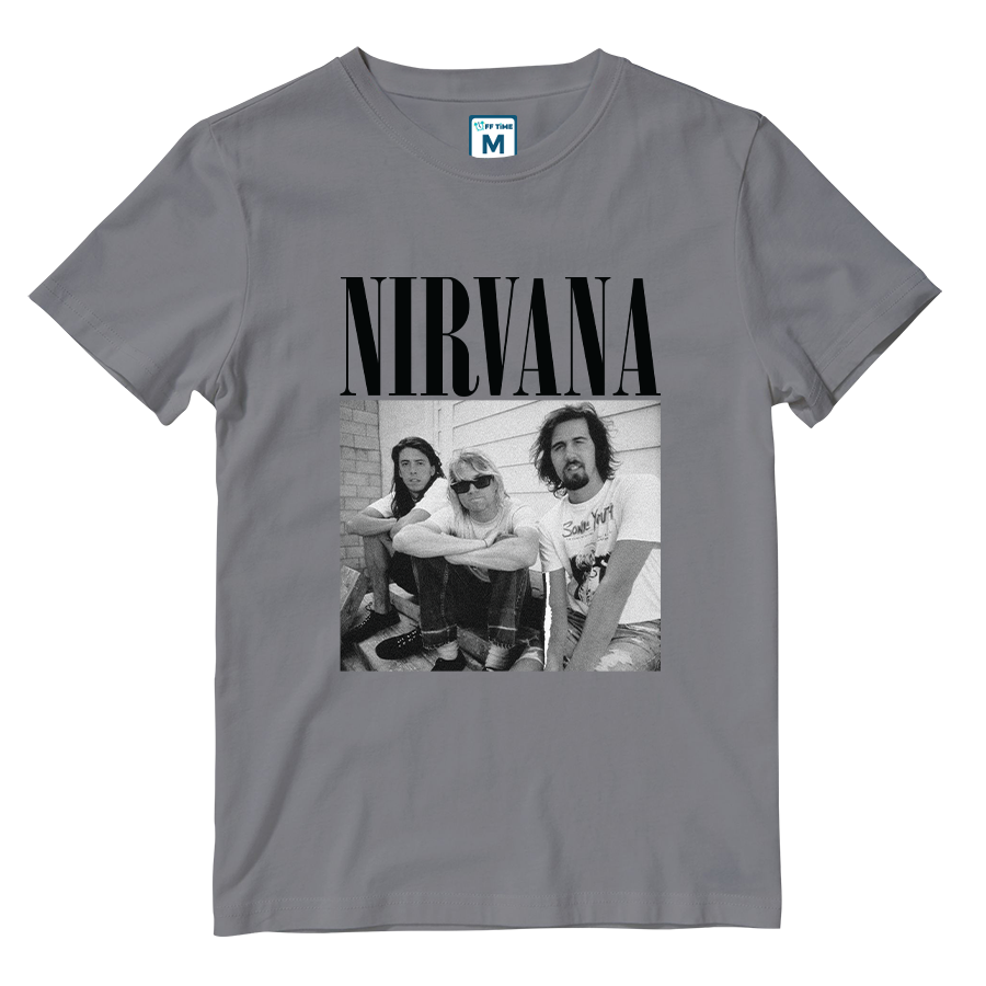 Cotton Shirt: Nirvana Monochrome