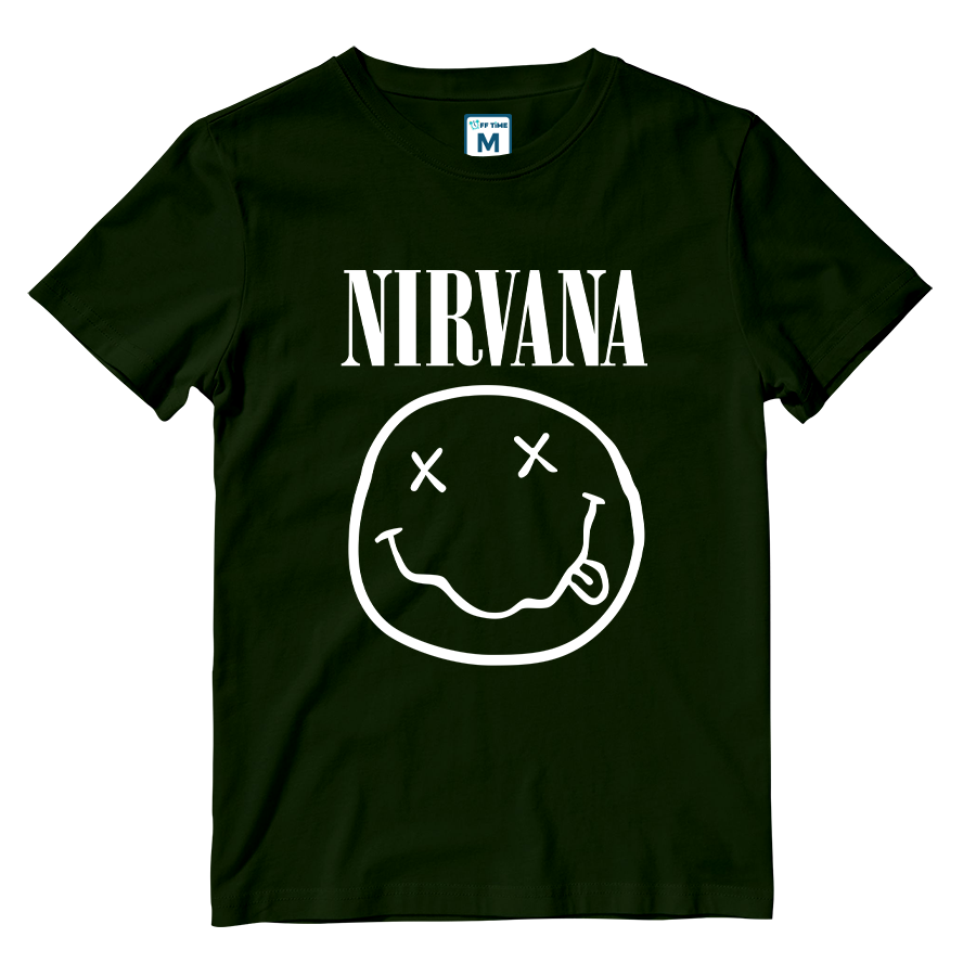 Cotton Shirt: Nirvana Smile Logo