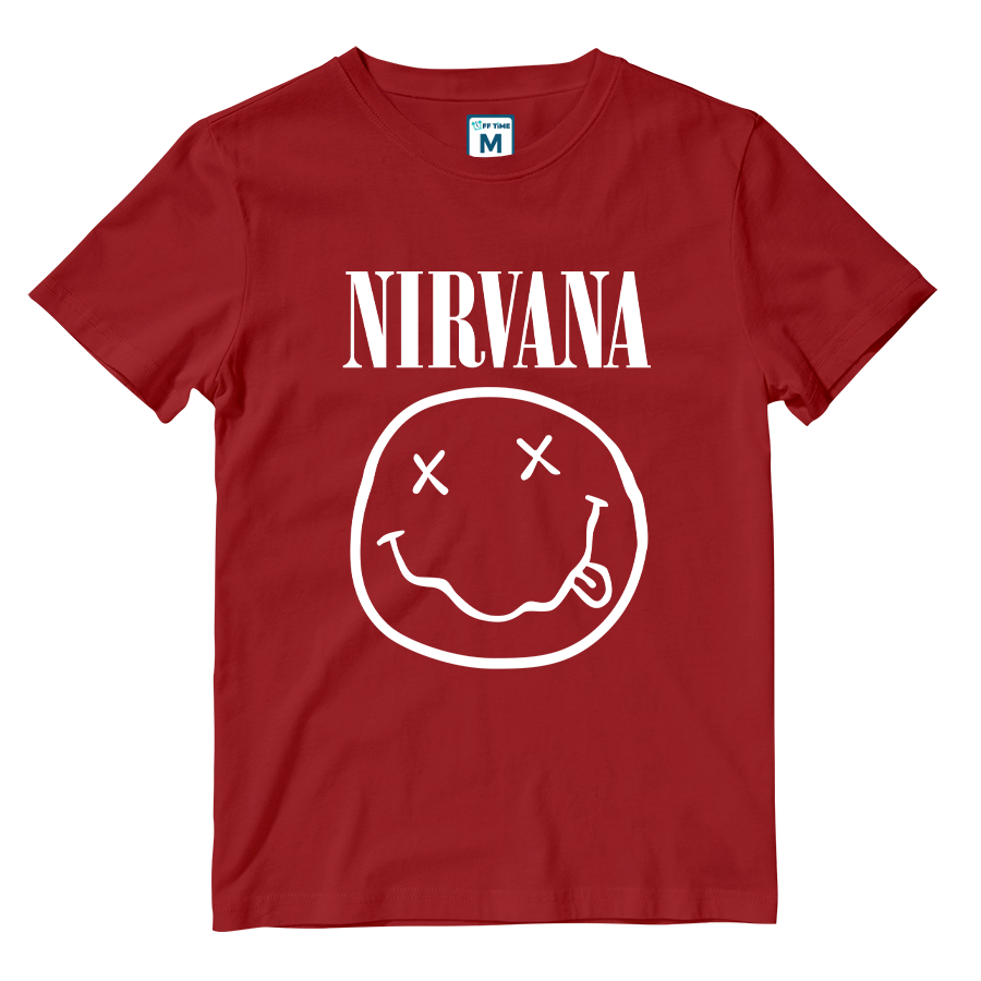 Cotton Shirt: Nirvana Smile Logo