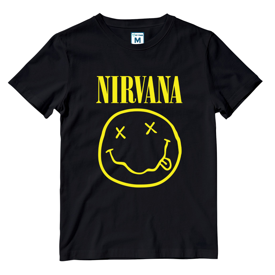 Cotton Shirt: Nirvana Smile Logo