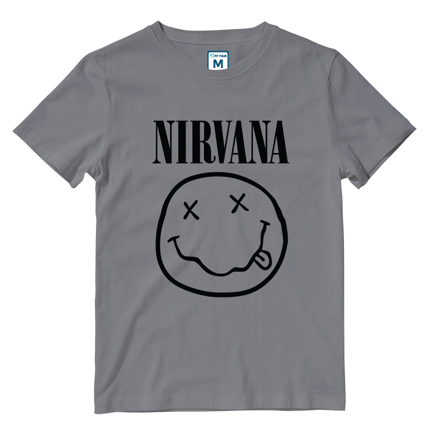 Cotton Shirt: Nirvana Smile Logo