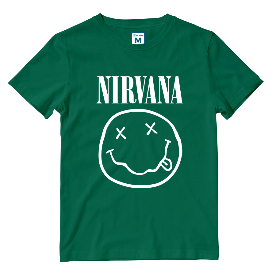 Cotton Shirt: Nirvana Smile Logo