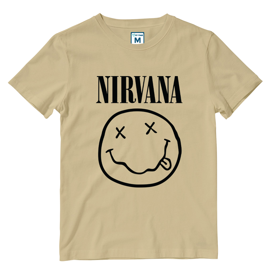Cotton Shirt: Nirvana Smile Logo