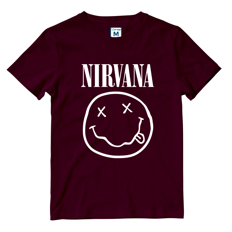 Cotton Shirt: Nirvana Smile Logo
