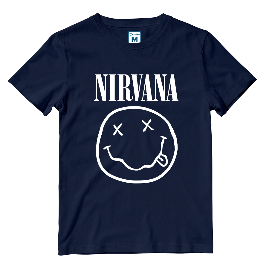 Cotton Shirt: Nirvana Smile Logo