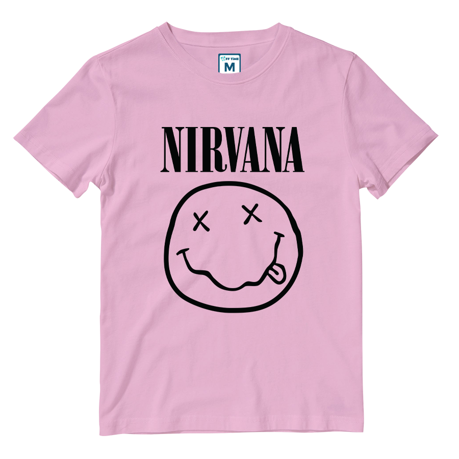 Cotton Shirt: Nirvana Smile Logo