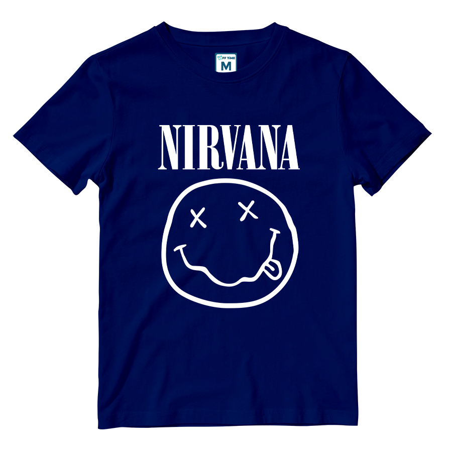 Cotton Shirt: Nirvana Smile Logo