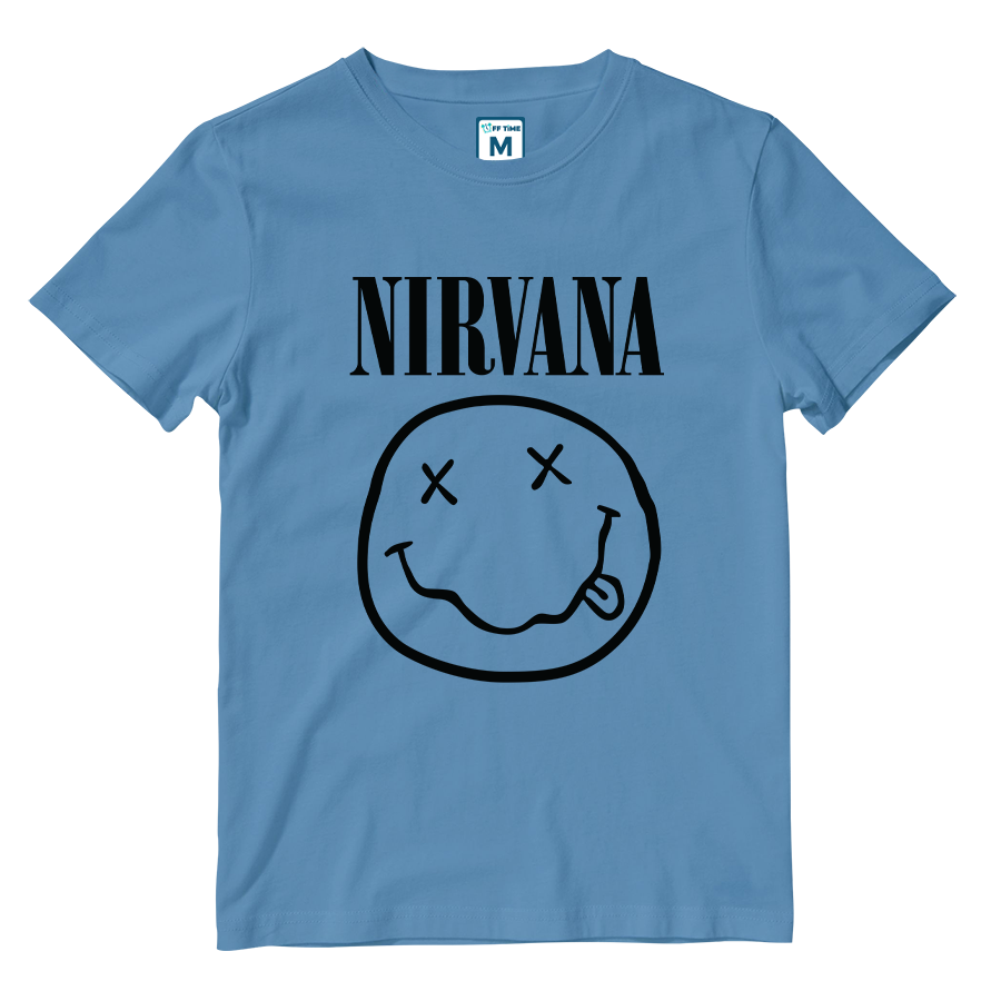 Cotton Shirt: Nirvana Smile Logo