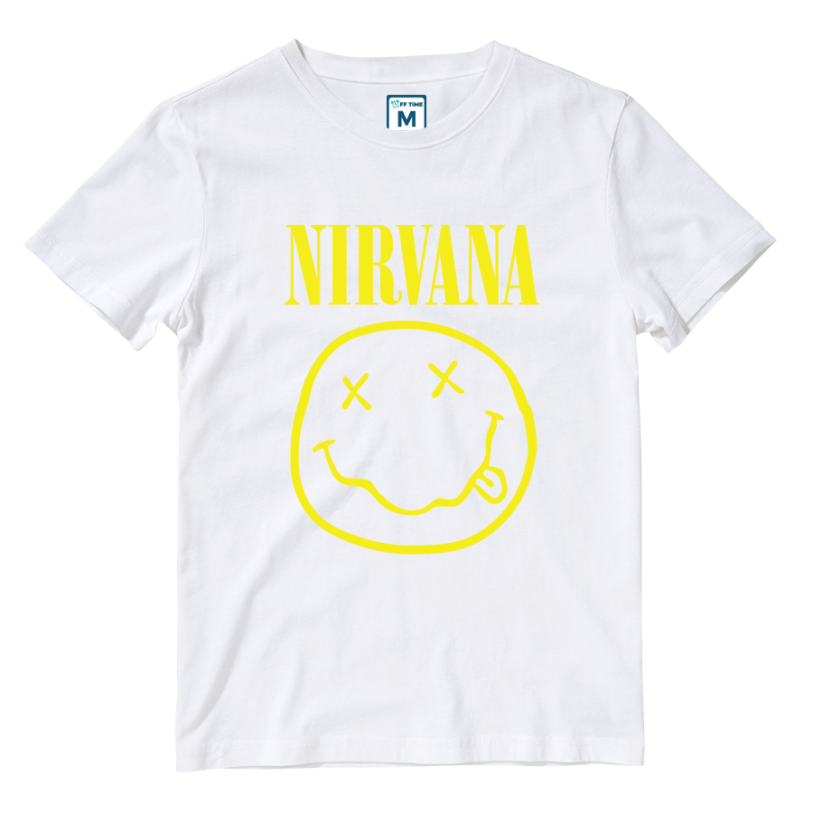 Cotton Shirt: Nirvana Smile Logo