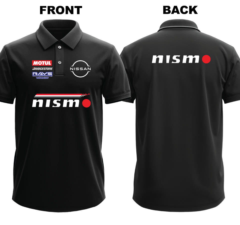 Drifit Polo Shirt: Nissan Nismo (Front and Back)