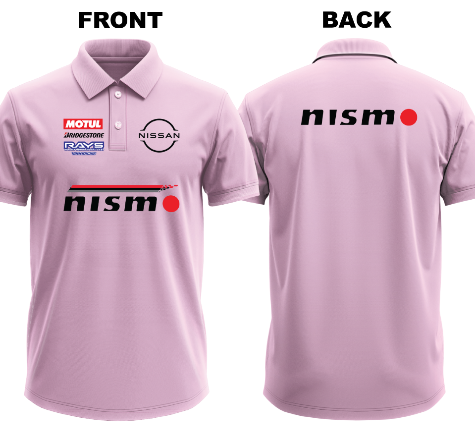 Drifit Polo Shirt: Nissan Nismo (Front and Back)