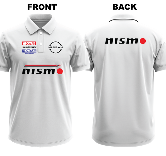 Drifit Polo Shirt: Nissan Nismo (Front and Back)