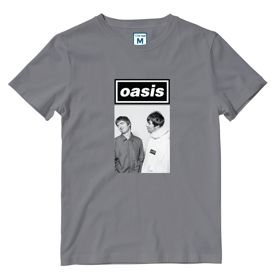 Cotton Shirt: Oasis Monochrome Photo