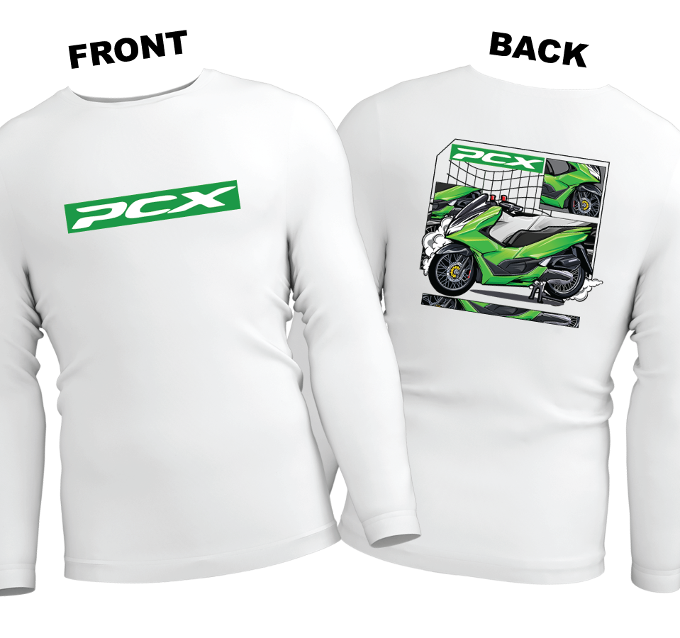Long Sleeve Drifit Shirt: PCX (Front and Back)