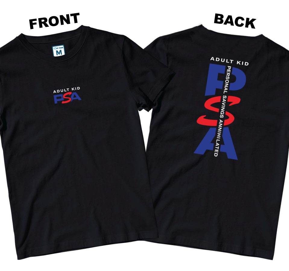 Cotton Shirt: PSA (Front and Back)