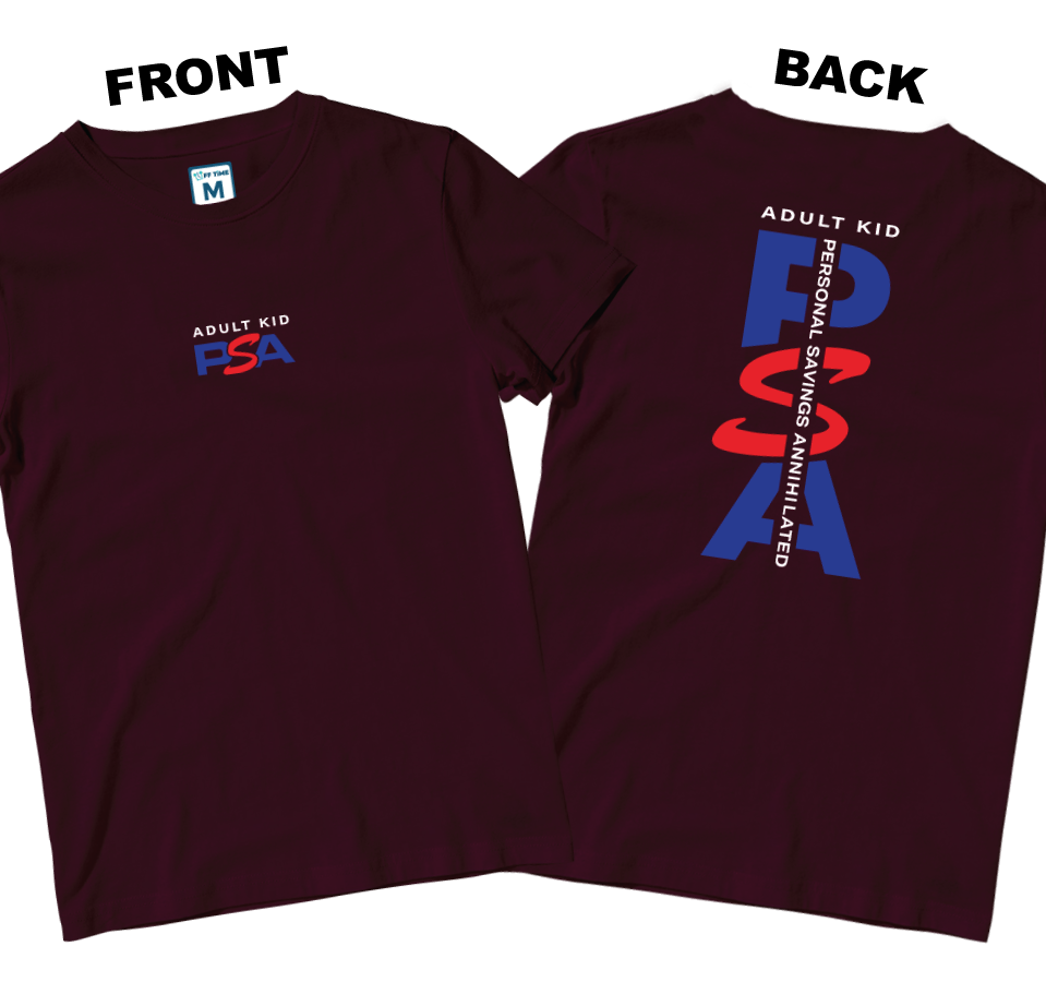 Cotton Shirt: PSA (Front and Back)